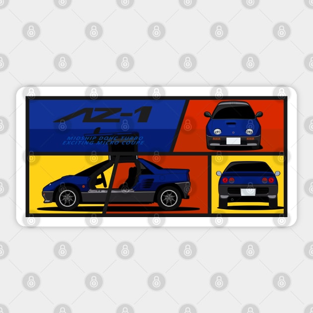 Autozam AZ-1 Sticker by AutomotiveArt